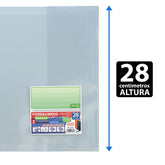 FORRO LIBRO EXPRESS 28CM AJUSTABLE | 10 UNIDADES | (FRAGA)